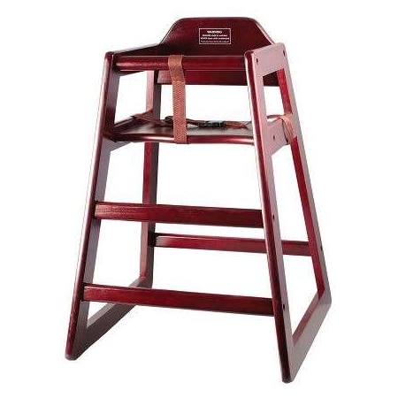 Winco Winco Stacking Mahogany Non Assembled High Chair CHH-103